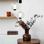 Подвесной светильник с прозрачным рифленым стеклянным плафоном Aurora Bloom варинант исполнения - 2 | Loft Concept в Твери