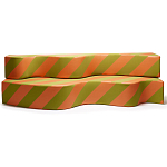 Дизайнерский модульный диван волнистой формы с цветным принтом Poltronova Superonda Sofa варинант исполнения - 4 | Loft Concept в Твери