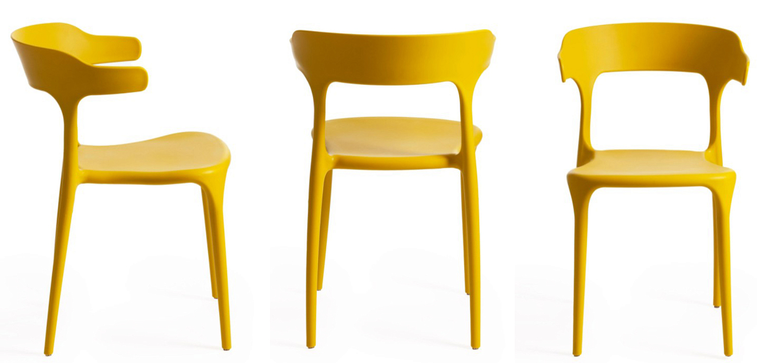 Стул Joris Yellow Plastic Стул Joris Yellow Plastic - Loft-Concept в Твери
