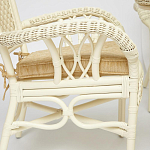 Комплект обеденный из ротанга Eloise grand white варинант исполнения - 4 | Loft Concept в Твери