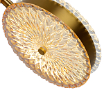  Подвесной светильник с плафонами из рельефного стекла Peony Glass Bronze Two варинант исполнения - 3 | Loft Concept в Твери