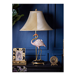 Настольная лампа с абажуром Розовый Фламинго Porcelain Flamingo Lamp варинант исполнения - 5 | Loft Concept в Твери