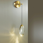 Бра с плафоном в форме капли Crystal Transparent Drop варинант исполнения - 2 | Loft Concept в Твери