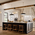 Подвесной светильник с широким куполообразным плафоном Kichler варинант исполнения - 7 | Loft Concept в Твери