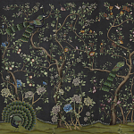 Обои ручная роспись St Laurent Casino metallic silk варинант исполнения - 1 | Loft Concept в Твери