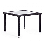 Обеденный комплект из искуственного ротанга Vintara черный варинант исполнения - 11 | Loft Concept в Твери