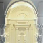 Встраиваемый в стену гипсовый светильник под покраску с колоннами и арками в античном стиле Antiquity Athena варинант исполнения - 11 | Loft Concept в Твери