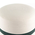 Пуф с плетеной светло-бежевой обивкой Serene Holidays варинант исполнения - 2 | Loft Concept в Твери