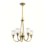 Люстра с прозрачными плафонами из пузырчатого стекла Kichler варинант исполнения - 10 | Loft Concept в Твери