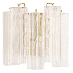 Бра с вертикальными стеклянными подвесками Hexagon Tube Light варинант исполнения - 1 | Loft Concept в Твери