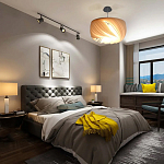 Подвесной светильник с белыми изящными декоративными лепестками Volumetric Petal Lamp варинант исполнения - 6 | Loft Concept в Твери