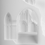 Встраиваемый в стену гипсовый светильник под покраску с эффектом разрушенной стены Antiquity Athena варинант исполнения - 8 | Loft Concept в Твери