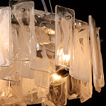 Люстра круглая с подвесными прямоугольными пластинами из стекла Glacier Panels варинант исполнения - 5 | Loft Concept в Твери