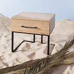 Тумба прикроватная с ящиком в стиле лофт Urban Style Space 2 варинант исполнения - 6 | Loft Concept в Твери