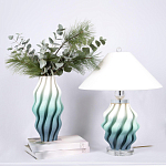 Настольная лампа с абажуром Green Wave варинант исполнения - 2 | Loft Concept в Твери