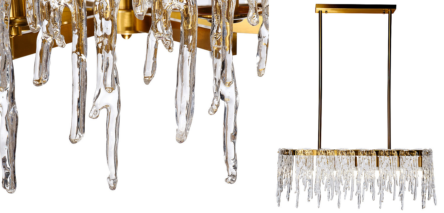 Люстра Cold Heart Line Gold Chandelier Люстра Cold Heart Line Gold Chandelier - Loft-Concept в Твери
