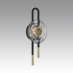 Бра с черным основанием и золотистым декором Bruno варинант исполнения - 3 | Loft Concept в Твери