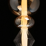 Подвесной светильник с вертикальной композицией из прозрачных и янтарных стеклянных шаров и ромбов Gabriel Scott Luna варинант исполнения - 5 | Loft Concept в Твери