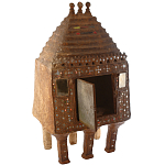 Декоративная винтажная печка из глины с инкрустацией Rarity варинант исполнения - 1 | Loft Concept в Твери