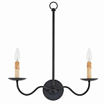 Бра настенное черное с 2-мя лампами Candle Sleeves варинант исполнения - 3 | Loft Concept в Твери