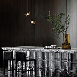 Подвесной светильник с прозрачной стеклянной птичкой Serip Voa варинант исполнения - 9 | Loft Concept в Твери