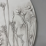 Панно Серые цветы варинант исполнения - 2 | Loft Concept в Твери