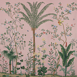 Обои ручная роспись Amazonia Florence Pink dyed silk варинант исполнения - 1 | Loft Concept в Твери