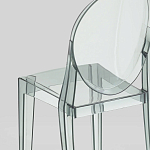 Прозрачный стул с серым оттенком LOUIS GHOST CHAIR варинант исполнения - 6 | Loft Concept в Твери