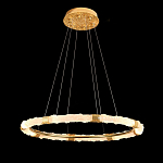 Люстра в форме кольца с золотым декором Warm Heavenly Light варинант исполнения - 9 | Loft Concept в Твери