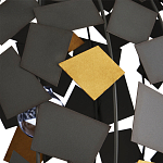 Люстра в форме сферы с декором из металлических квадратов Path to the Stars варинант исполнения - 1 | Loft Concept в Твери