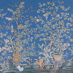 Обои ручная роспись Houghton Canton Blue варинант исполнения - 2 | Loft Concept в Твери