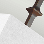 Бра с прямоугольным тканевым абажуром белого цвета Feiss варинант исполнения - 7 | Loft Concept в Твери