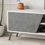 ТВ-тумба с 3-мя дверцами и полками Grey Albe TV Stand варинант исполнения - 5 | Loft Concept в Твери