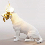 Настольная лампа в виде щенка Puppy White Table Lamp варинант исполнения - 4 | Loft Concept в Твери