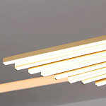 Люстра в виде распахнутых крыльев из тонких металлических планок Flight of Freedom варинант исполнения - 7 | Loft Concept в Твери