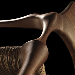 Стул из Ореха с плетеным сидением Kronos Dining Chair Brown варинант исполнения - 2 | Loft Concept в Твери