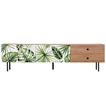 Длинная ТВ-тумба с принтом на ящиках Elise TV Stand варинант исполнения - 2 | Loft Concept в Твери