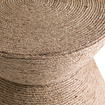 Приставной стол с отделкой из джута Juti D30 см варинант исполнения - 4 | Loft Concept в Твери