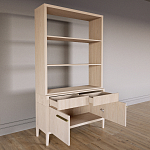 Стеллаж Primo с ящиками Светлый дуб  варинант исполнения - 7 | Loft Concept в Твери