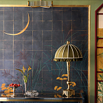 Обои ручная роспись Tsukimi Original colourway on gilded silk with antiquing варинант исполнения - 2 | Loft Concept в Твери