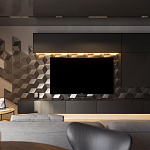 Гипсовая 3D панель с принтографией PM-107 варинант исполнения - 1 | Loft Concept в Твери