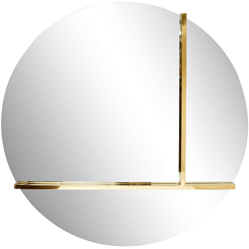 Зеркало круглое с золотом Rook Золотой Зеркало в Твери | Loft Concept 