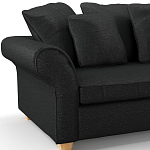 Мебельная ткань Шенилл черный цвет 138 см T4-35 варинант исполнения - 7 | Loft Concept в Твери