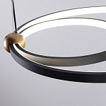 Люстра подвесная светодиодная черный металл Ring Horizontal варинант исполнения - 5 | Loft Concept в Твери