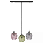 Подвесной светильник каскадный с 3-мя рельефными плафонами Cascade with Relief Lampshades варинант исполнения - 1 | Loft Concept в Твери