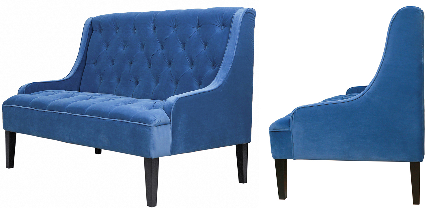 Диван Folket Sofa velour blue - Loft-Concept в Твери