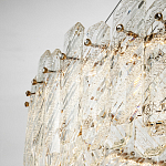 Круглая люстра с декором из рельефного стекла Cassian Relief Glass Chandelier 80 варинант исполнения - 4 | Loft Concept в Твери