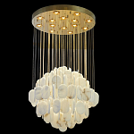 Люстра с овальными подвесками из натурального камня Spatial Composition варинант исполнения - 6 | Loft Concept в Твери