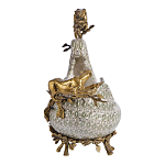 Чаша для фруктов из фарфора бронзовыми фигурками леопардов Eden Garden варинант исполнения - 4 | Loft Concept в Твери