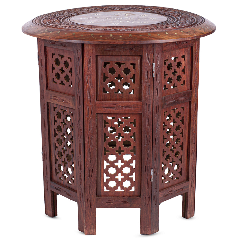 Столик Indian inlay Table Коричневый Столик Indian inlay Table Коричневый в Твери | Loft Concept
